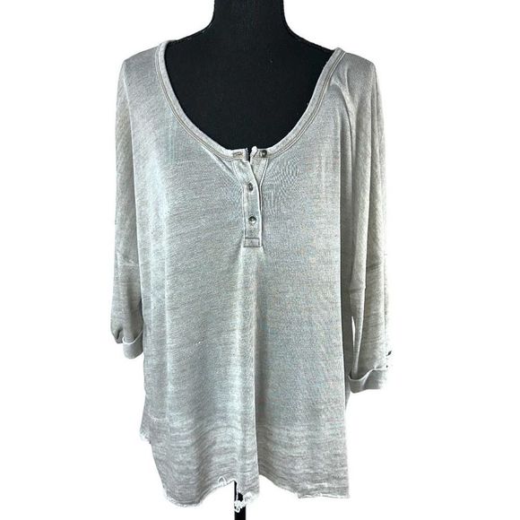 American Eagle distressed oversized t-shirt short sleeve lightweight tee size XL - Picture 1 of 5